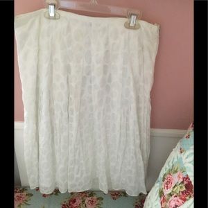 Spanner Skirt Ladies 8 white nwts tif